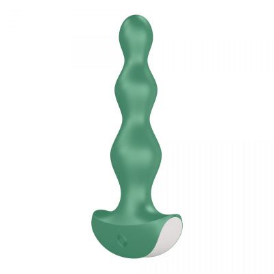 Зеленая анальная пробка с вибрацией Lolli Plug 2 - 14 см. от Satisfyer