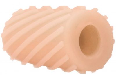 Телесный миниатюрный двухсторонний мастурбатор Self Lubrication Pocket Masturbator от Shots Media BV
