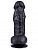 Черный вибратор-реалистик на присоске №5 - 16 см. от Сумерки богов