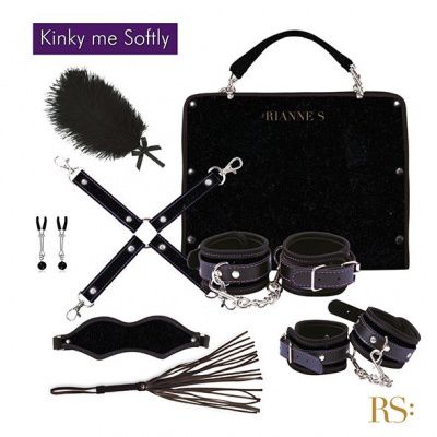 БДСМ-набор в черном цвете Kinky Me Softly от Rianne S