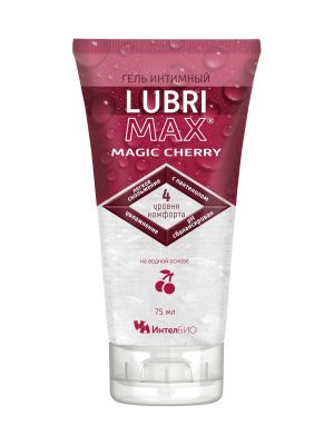 Интимный гель-смазка на водной основе Lubrimax Magic Cherry - 75 мл. от ИнтелБИО