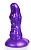 Фиолетовый фантазийный фаллоимитатор - 19 см. от Bior toys