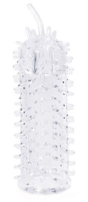 Закрытая рельефная насадка Crystal sleeve с усиками - 12 см. от Bior toys