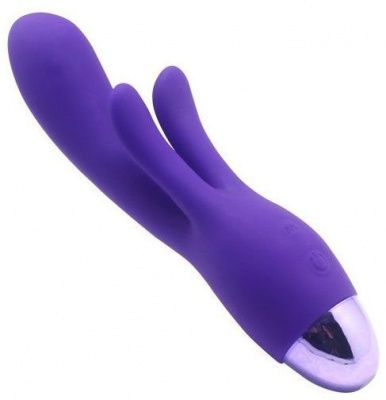 Фиолетовый вибратор INDULGENCE Rechargeable Frolic Bunny - 18,7 см. от Howells