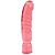 Большой розовый фаллоимитатор Crystal Jellies 12  Big Boy - 29,5 см. от Doc Johnson