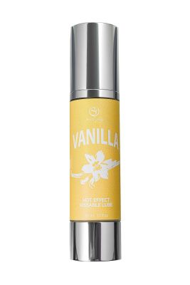 Массажное масло 2-в-1 Vanilla Hot Effect с разогревающим эффектом и вкусом ванили - 50 мл. от Secret Play