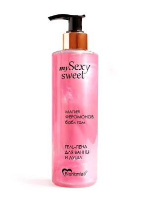 Гель-пена для ванны и душа Sexy Sweet с феромонами и ароматом бабл-гам - 200 мл. от Биоритм