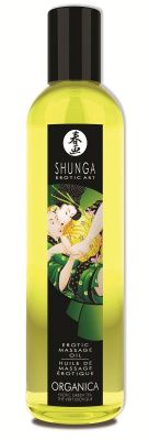 Массажное масло Organica с ароматом зеленого чая - 250 мл. от Shunga