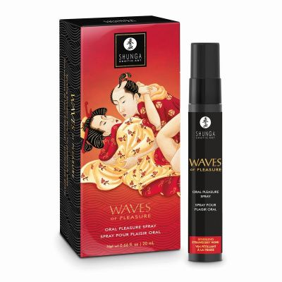Оральный спрей Waves of Pleasure с ароматом клубники и шампанского - 20 мл. от Shunga