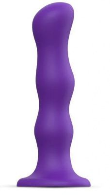 Фиолетовая насадка Strap-On-Me Dildo Geisha Balls size M от Strap-on-me