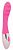 Розовый ребристый вибромассажер с 10 режимами вибрации от Bior toys