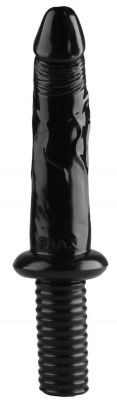 Черный анальный реалистичный стимулятор - 30 см. от Сумерки богов