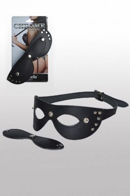 Кожаная маска с шорами Sitabella Chrome Collection от Sitabella