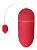 Красное гладкое виброяйцо Vibrating Egg - 8 см. от Shots Media BV
