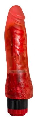 Красный реалистичный вибратор №3 - 17 см. от Сумерки богов