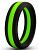 Черно-зеленое эрекционное кольцо Silicone Go Pro Cock Ring  от Blush Novelties