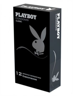 Классические гладкие презервативы Playboy Classic - 12 шт. от Playboy