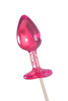 Розовый леденец  в форме анальной втулки со вкусом айриш крим - 29 гр. от Sosuчki