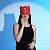 Оригинальная красная маска «Кошка» с ушками от Сима-Ленд
