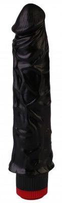 Черный реалистичный вибромассажер №9 - 19,5 см. от Сумерки богов