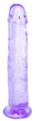 Фиолетовый фаллоимитатор Distortion - 18 см. от Lola toys