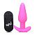 Розовая анальная вибропробка с пультом ДУ 21X Remote Control Vibrating Silicone Butt Plug - 10,4 см. от XR Brands