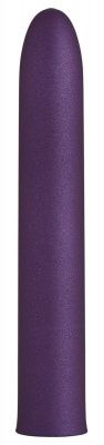 Фиолетовый гладкий вибратор Rocket Man - 14 см. от So divine