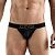 Черные перфорированные трусы-джоки Clever Ambar Jockstrap от Clever Masculine Underwear