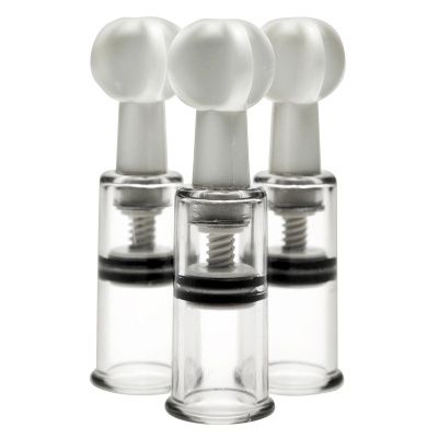 Набор из 3 помп для клитора и сосков Max Twist Clit and Nipple Triple Sucker Set от XR Brands