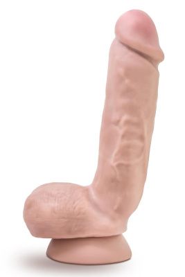 Телесный фаллоимитатор 8.5 Inch Cock With Balls - 21,5 см. от Blush Novelties