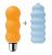 Мощная вибропуля Gyro с двумя сменными насадками - голубой и оранжевой от Joy Division