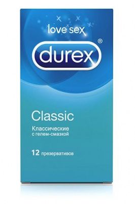 Классические презервативы Durex Classic - 12 шт. от Durex