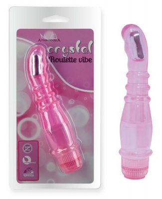 Розовый вибростимулятор точки G Crystal - 20,5 см. от Howells