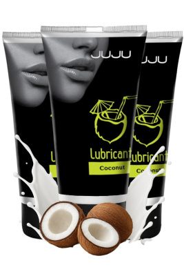 Набор из 3 съедобных лубрикантов JUJU со вкусом кокоса от JuJu