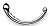 Серебристый фаллоимитатор в форме дуги Hoop - 19,7 см. от Le Wand