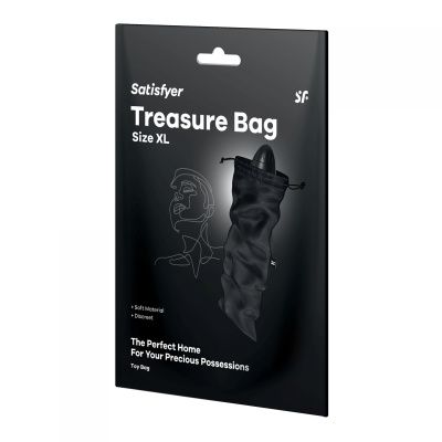 Черный мешочек для хранения игрушек Treasure Bag XL от Satisfyer