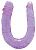 Фиолетовый двойной фаллоимитатор DOUBLE HEAD DONG - 30 см. от Dream Toys