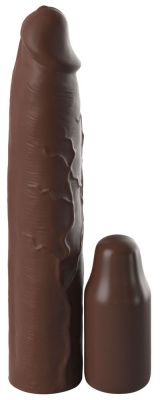 Коричневая насадка-удлинитель 3 Inch Silicone Mega X-tension - 22,9 см. от Pipedream