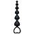 Чёрная анальная цепочка Heart s Beads Black - 18 см. от Lola toys