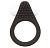 Чёрное эрекционное кольцо LIT-UP SILICONE STIMU RING 1 BLACK от Dream Toys