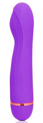 Фиолетовый вибромассажер с 20 режимами вибрации - 13,5 см. от Bior toys