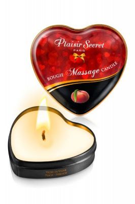 Массажная свеча с ароматом персика Bougie Massage Candle - 35 мл. от Plaisir Secret