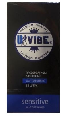 Ультратонкие презервативы Uvibe - 12 шт. от UVIBE