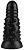 Черная анальная втулка с шипиками - 18 см. от Сумерки богов