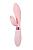 Нежно-розовый вибратор-кролик с независимыми моторчиками Indeep Malena - 21,5 см. от Indeep