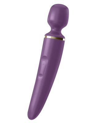 Фиолетовый вибратор Satisfyer Wand-er Woman от Satisfyer