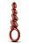 Коричневый анальный стимулятор Spiral Loop Copper Anal Plug - 13,3 см. от Blush Novelties