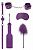 Фиолетовый игровой набор БДСМ Introductory Bondage Kit №4 от Shots Media BV