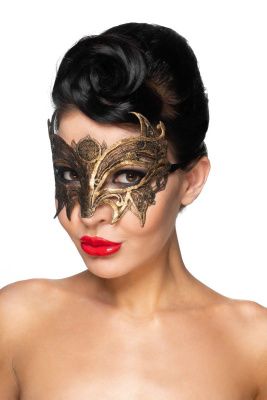 Золотистая карнавальная маска  Андромеда  от Сумерки богов