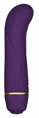 Фиолетовый G-стимулятор с вибрацией Mini G Floral - 10 см. от Rianne S